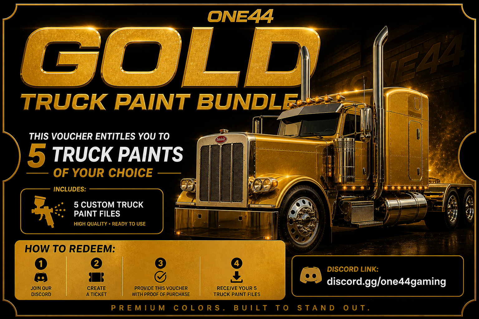 GOLD TRUCK PAINT BUNDLE
